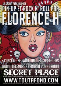 Vernissage : Pin-up et Rock n' Roll par FLORENCE H. Le jeudi 11 décembre 2014 à Saint-Jean-de-Védas. Herault.  20H00